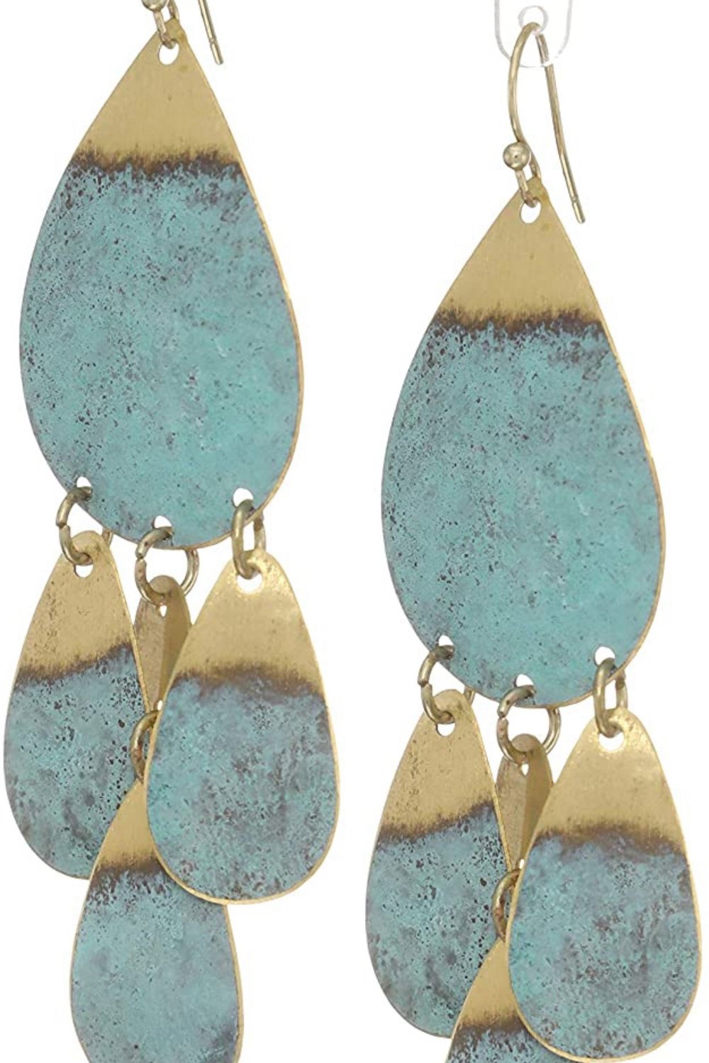 Patina Brass Earring - Image 4