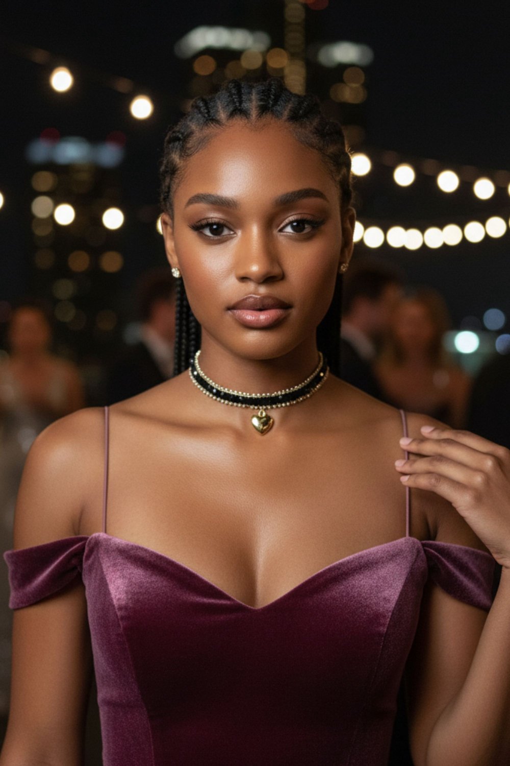 Black Choker Necklace - party jewellery