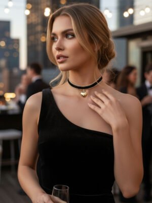 Black Choker Necklace - Party Jewellery