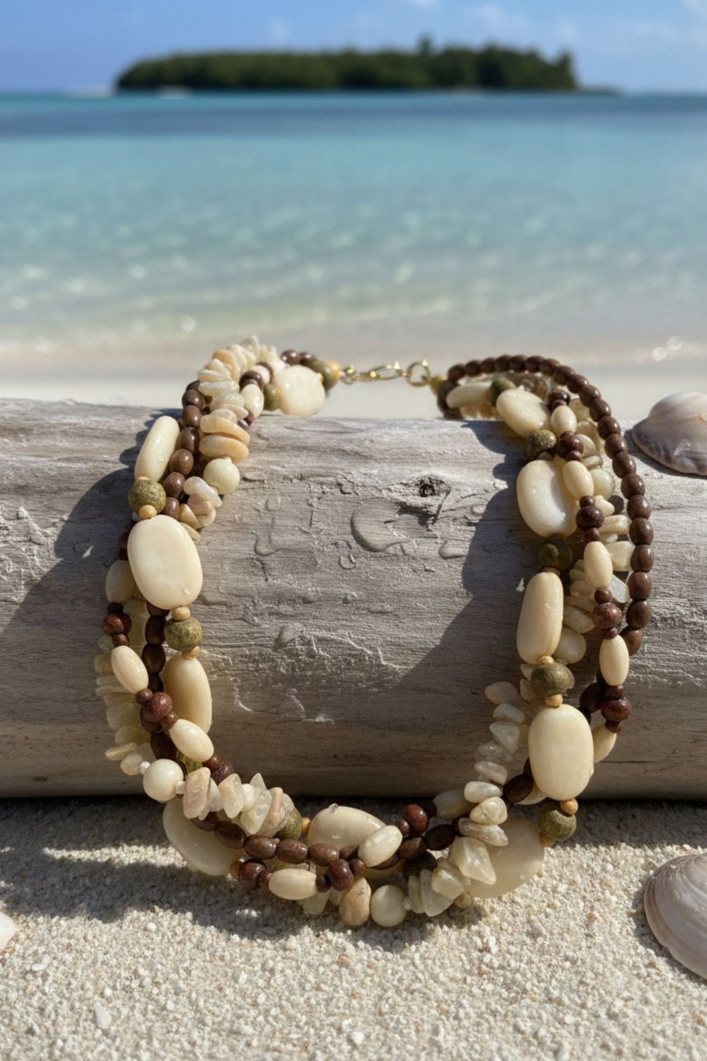 boho jewellery shell necklace