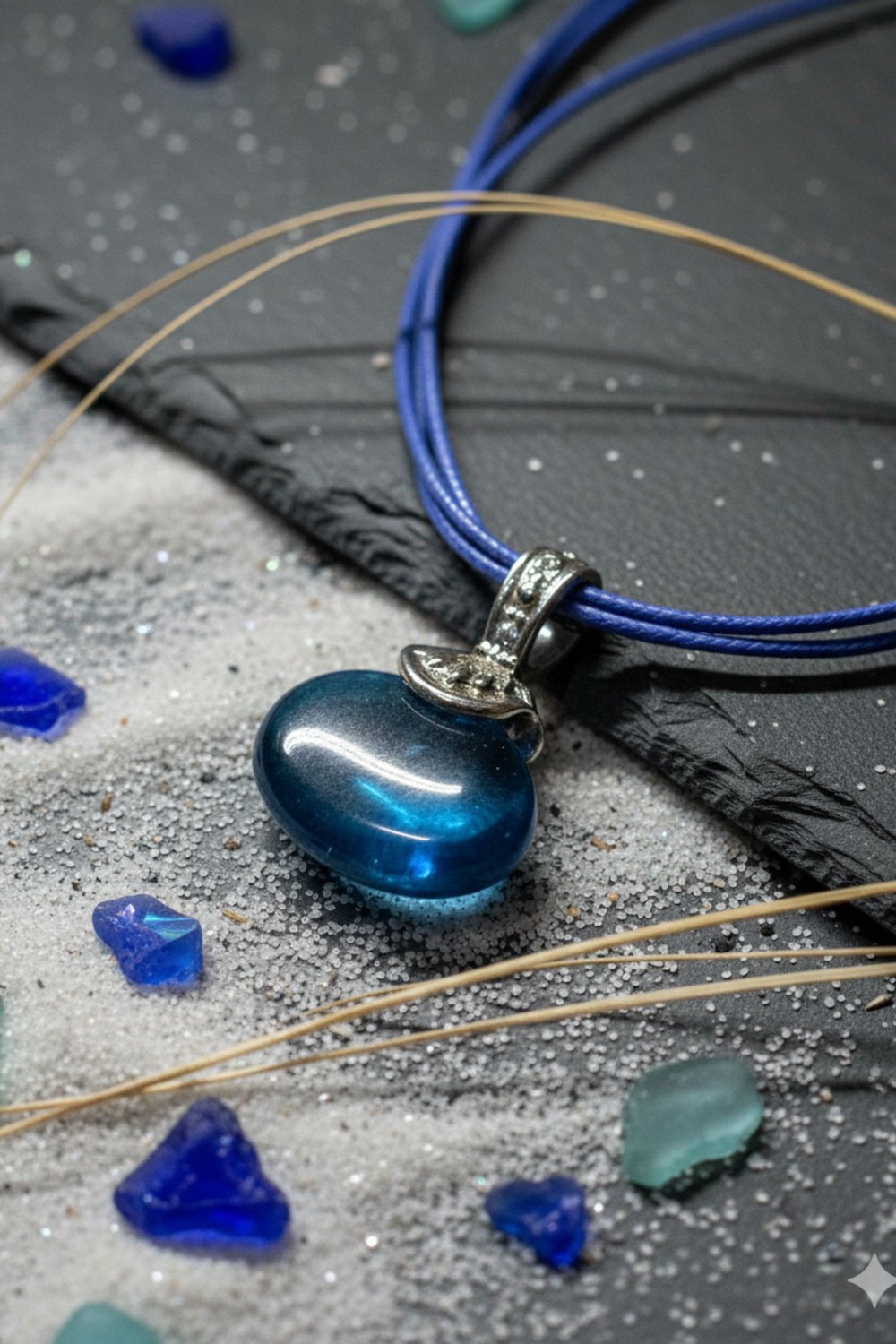 blue pendant necklace
