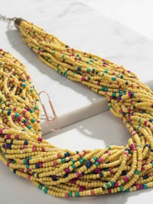 yellow necklace